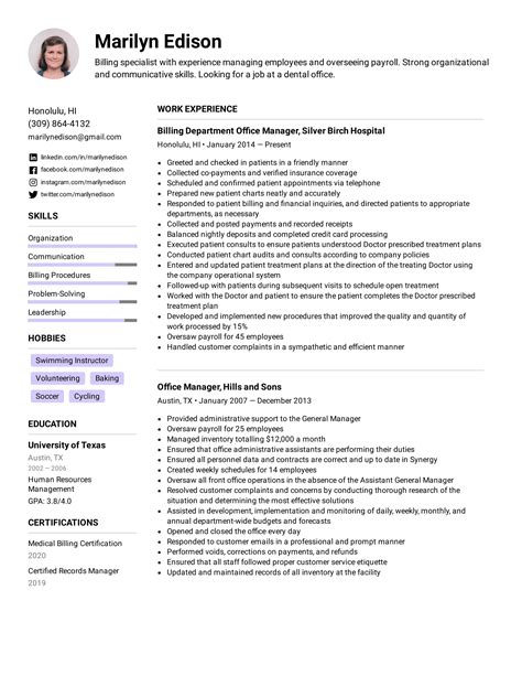 Office Manager Resume Example & Writing Tips for 2020
