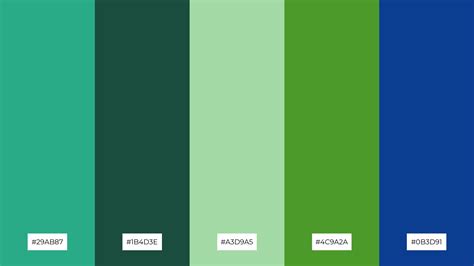 The Best 15 Jungle Green Color Palette Combinations