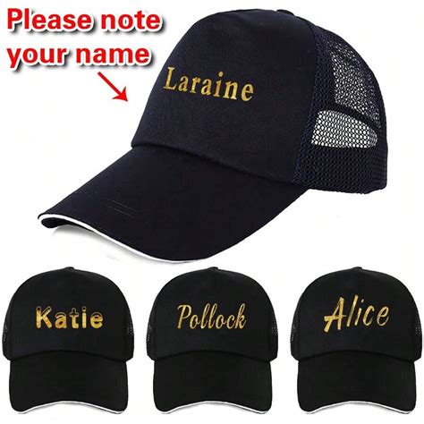 1pc Customized Sun Hat Unisex Baseball Caps Black Student Personalized ...