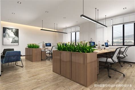 780平方办公室装修设计效果图_岚禾设计