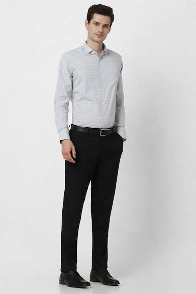 Buy Men Grey Slim Fit Full Sleeves Formal Shirt Online - 39837588 ...
