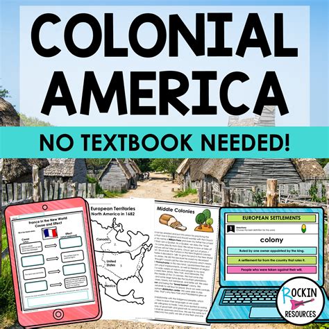 Free Printable Activities For Colonial America