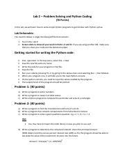 Lab List for Simple Python Programme 的图像结果