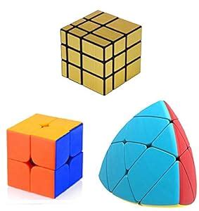 Enorme™ Cube Combos of High Speed Stickerless 2x2x2, 3x3x3 Triangle ...