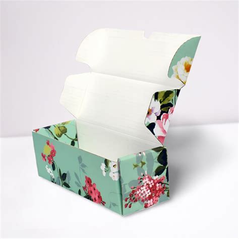 Custom Aqua Blossom Mailer Boxes | U-Pack