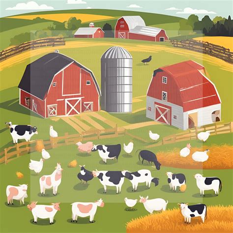 10 Farm Clip Art, Printable Clipart, Jpg, Digital Download ...