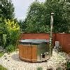 Bade Faß Hot Tub Whirpooll 225 cm Badetonne LED 12 Jacuzzi Düse in ...