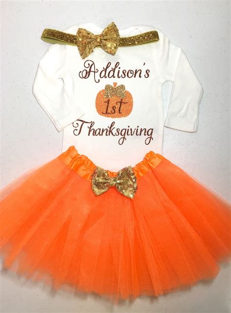 Baby Girl Thanksgiving Outfit, Girl First Thanksgiving Outfit, Girl My ...