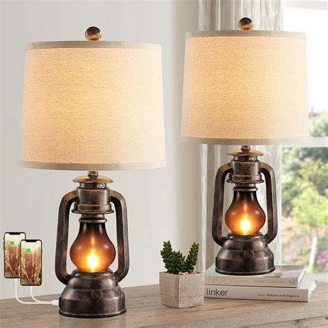 Rustic Farmhouse Nightstand Lamps at Douglas Hairston blog