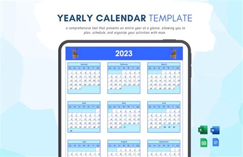 Google Docs Yearly Calendar Template at Benjamin Downie blog
