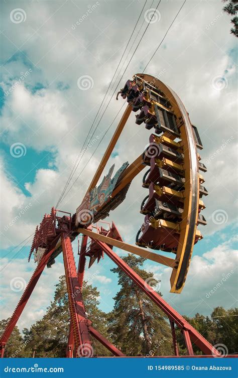 Big Swing in an Amusement Park Editorial Image - Image of adrenalin ...