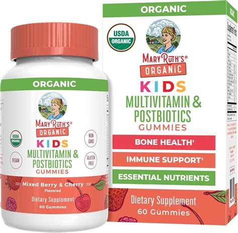 Brandclub - Kids Vitamins by MaryRuth's USDA Organic Multivitamin ...