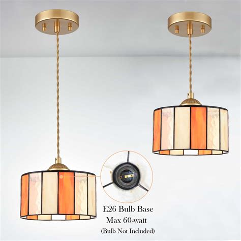 Tiffany Style Stained Glass Pendant Ceiling Light | Claxy