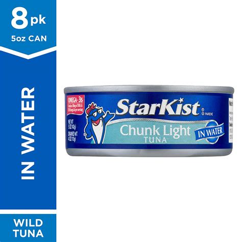 StarKist Chunk Light Tuna in Water, 5 Ounce Cans (Pack of 8) $6.84