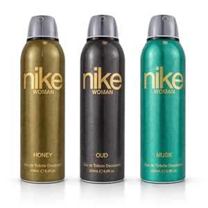 Buy Nike Woman Deodorant Spray Pack of 3 – Honey, Oud & Musk Long ...