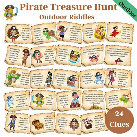 Pirate Treasure Hunt Clues Outside at Kai Robert blog