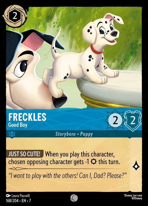 Freckles - Good Boy Lorcana Card | inkDecks.com