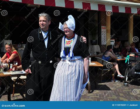 The Elders Dressed Up in Dutch Traditional Costume, Volendam ...
