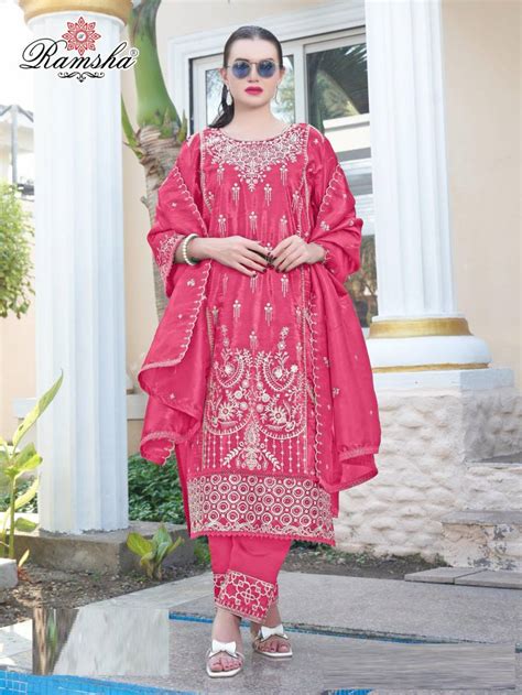 Ramsha R 1254 Nx Ready Made Pakistani Suits Collection