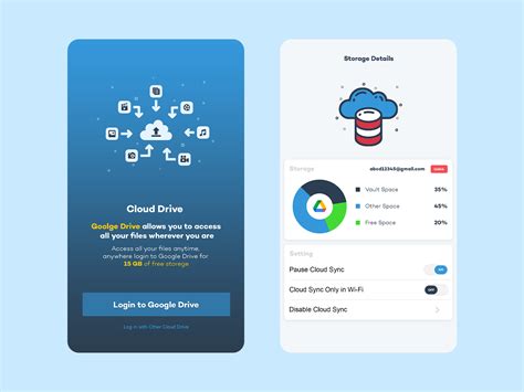 Cloud Storage by Dhrimant Bhanderi on Dribbble