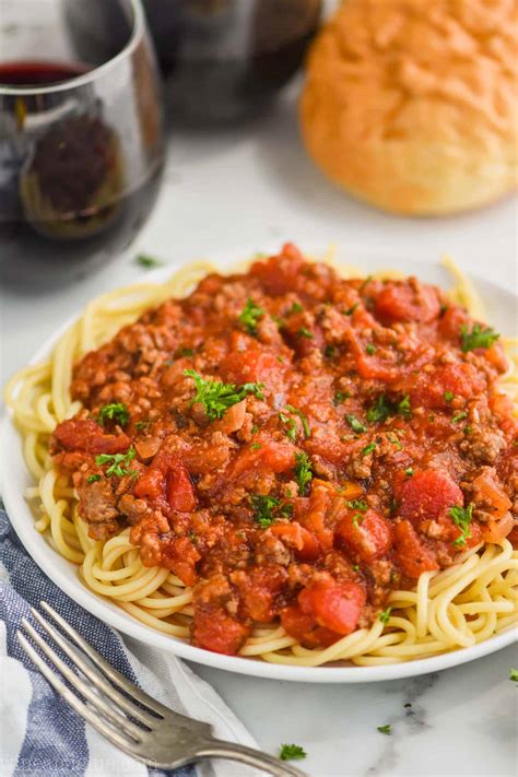 Easy Meat Sauce For Pasta at Maxine Smith blog