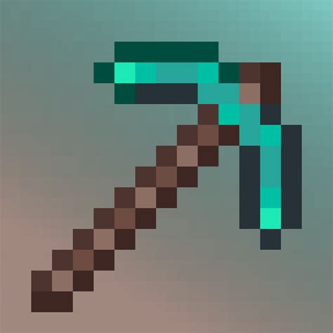 Minecraft Steve With Diamond Pickaxe
