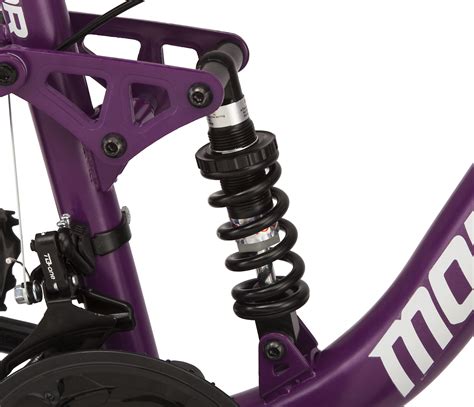 Buy Mongoose Major Mountain Bike, 24-Inch Wheels, 21 Speeds, Purple ...