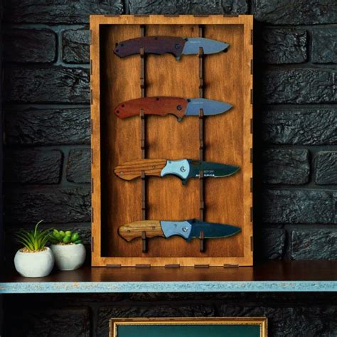 Knife Collection Box, Pocket Knife Display Shelf, Display Shelf With ...