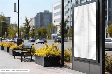 Street Light Billboard Mockup Psd Set