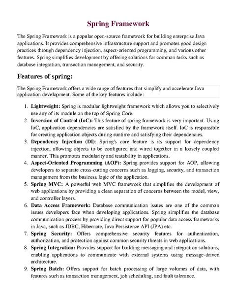 Image result for Spring Frame Work Edurika