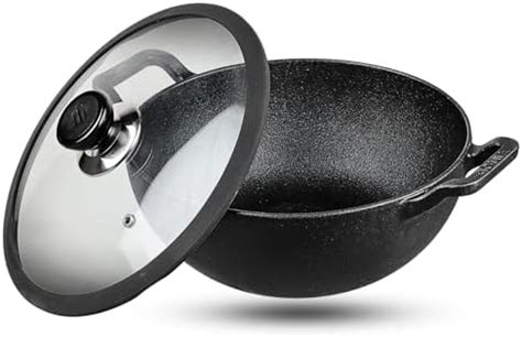 Buy Meyer Pre Seasoned Cast Iron Kadai|Iron Kadhai with Lid for Cooking ...