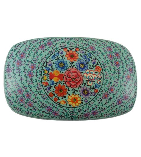 PAPER MACHE BOX METER (7X4 INCH) CHINAR ASSORTED DESIGN