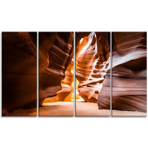 Designart MT8809-271 Antelope Canyon in Sunshine - Landscape Photo ...