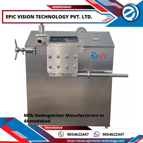 Milk Homogenizer Manufacturers In Ahmedabad - Epic Vision Technology ...