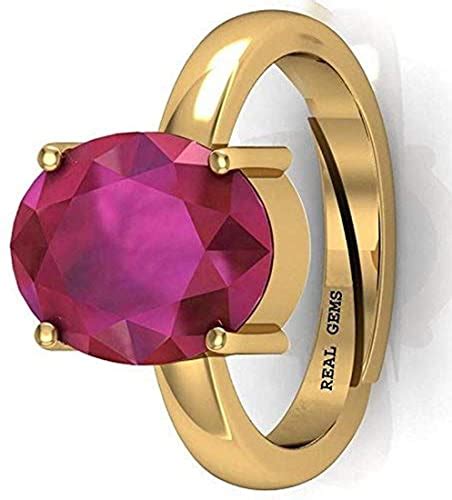 Real Gems 3.25 Ratti Natural Certified Ruby (Manik/Manak/Mankiya) Fine ...