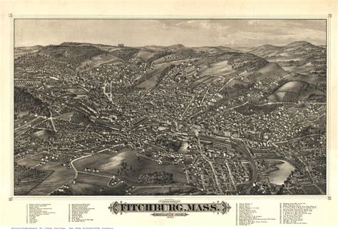 Worcester County MA Birdseye Views