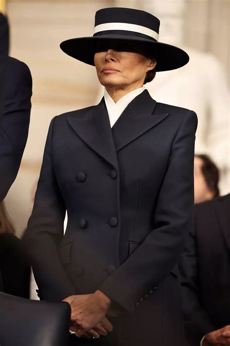 Melania Trump Chooses Bold Black-And-White Gown For Trump’s Inaugural ...