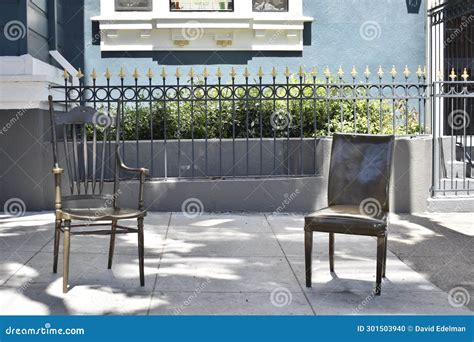 Very Useful Domestic Seating Public Art San Francisco 8 Stock Photo ...