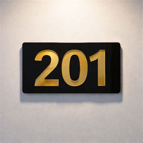 Professional Hotel & Villa Room Number Signs | Acrylic Name Board – Nutcase
