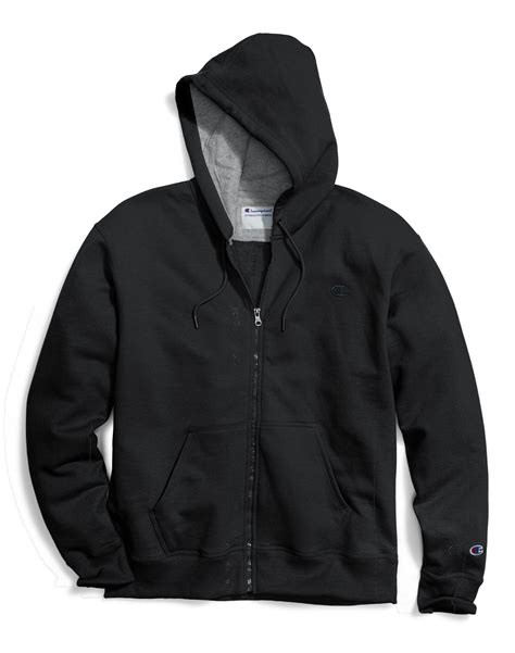 Champion - Champion Big & Tall Men's Powerblend Fleece Full Zip Hoodie ...