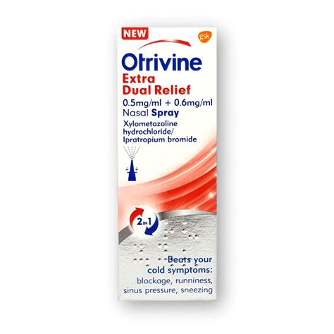 Otrivine Extra Dual Relief Nasal Spray 10ml – Welfare Pharmacy UK