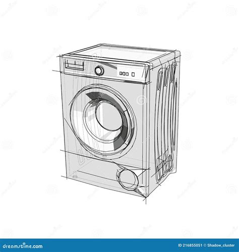 Washer Machine Drawing at Cole Sherrell blog