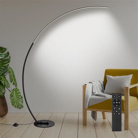 CHICLUX Arc Floor Lamp, Dimmable LED Floor Lamp with 3 Color ...