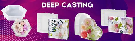 R H LIFESTYLE Deep Casting Resin Art Kit Mold Decorative DIY Flower ...