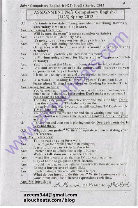 Image result for AIOU Code 1424 Solved Assignment Spring 2021 English