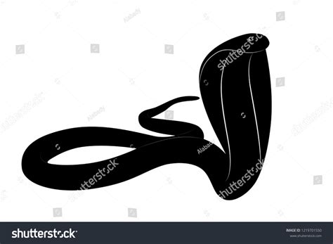 Vector Illustration Scary Predator King Cobra: vector de stock (libre de regalías) 1219701550