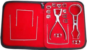 SS White Dental Rubber Dam 16 Pcs kit with 3 Frames, 11 Clamps, Dam ...