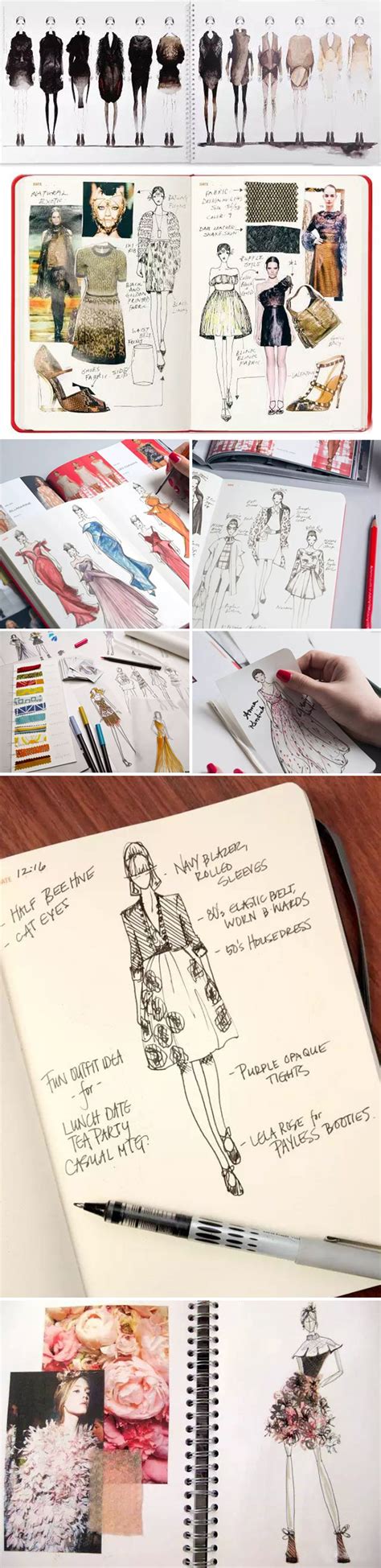 fashion design notebook