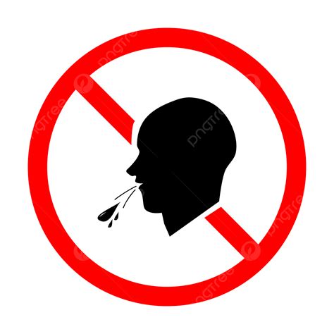 No Spitting Symbol
