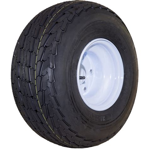 HI-RUN, Highway Trailer Tire Assembly, Bias-Ply, Tire Size 18.5X8.5-8 ...